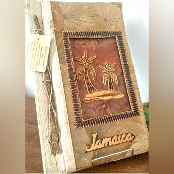 Vintage "Island Treasures" Photo Album - Banana Tree Leaves, Coconut Stem, etc. - Picture 2 of 9